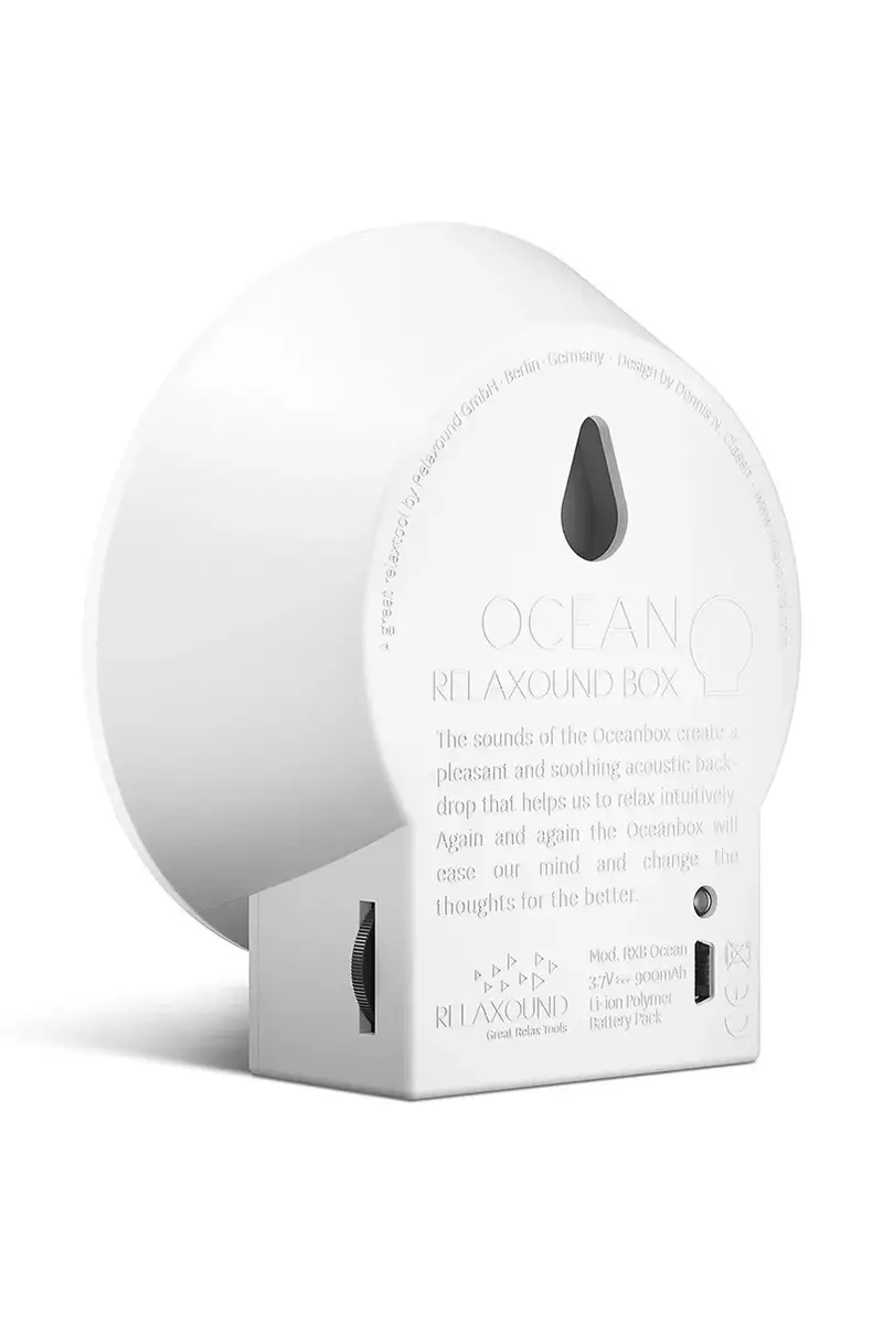 altoparlante con suoni Oceanbox 5 x 11 x 11, 5 cm Bianco miniatura 3