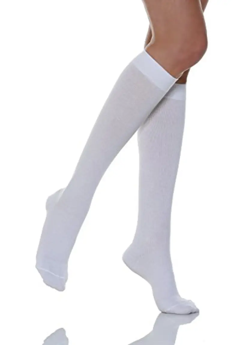 Relaxsan 820 (Bianco 4-L) Calzini Unisex cotone compressione graduata 18