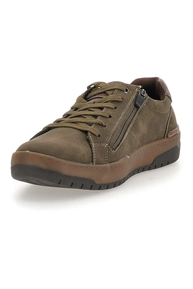Scarpe khaki con zip laterale Relife 2572303 [KHAKI] miniatura 3