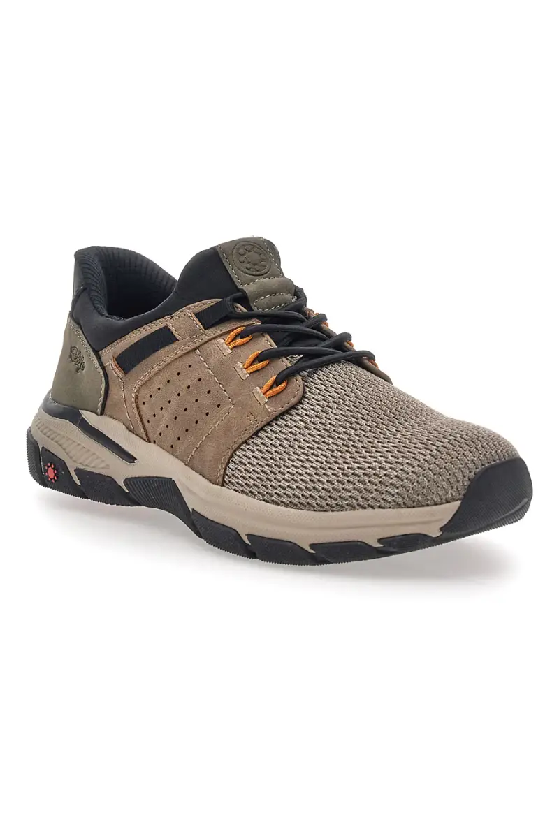 Sneaker da uomo beige e verde con inserti tecnici Relife 68882672301E [TAUPE] miniatura 2