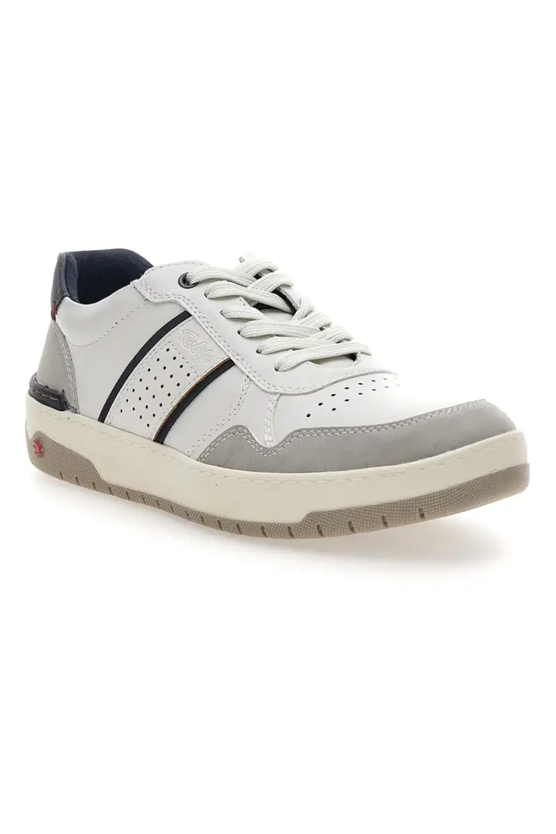 Sneaker da uomo bianco e blu con inserti a contrasto Relife 68882572302 [BIANCO] miniatura 2