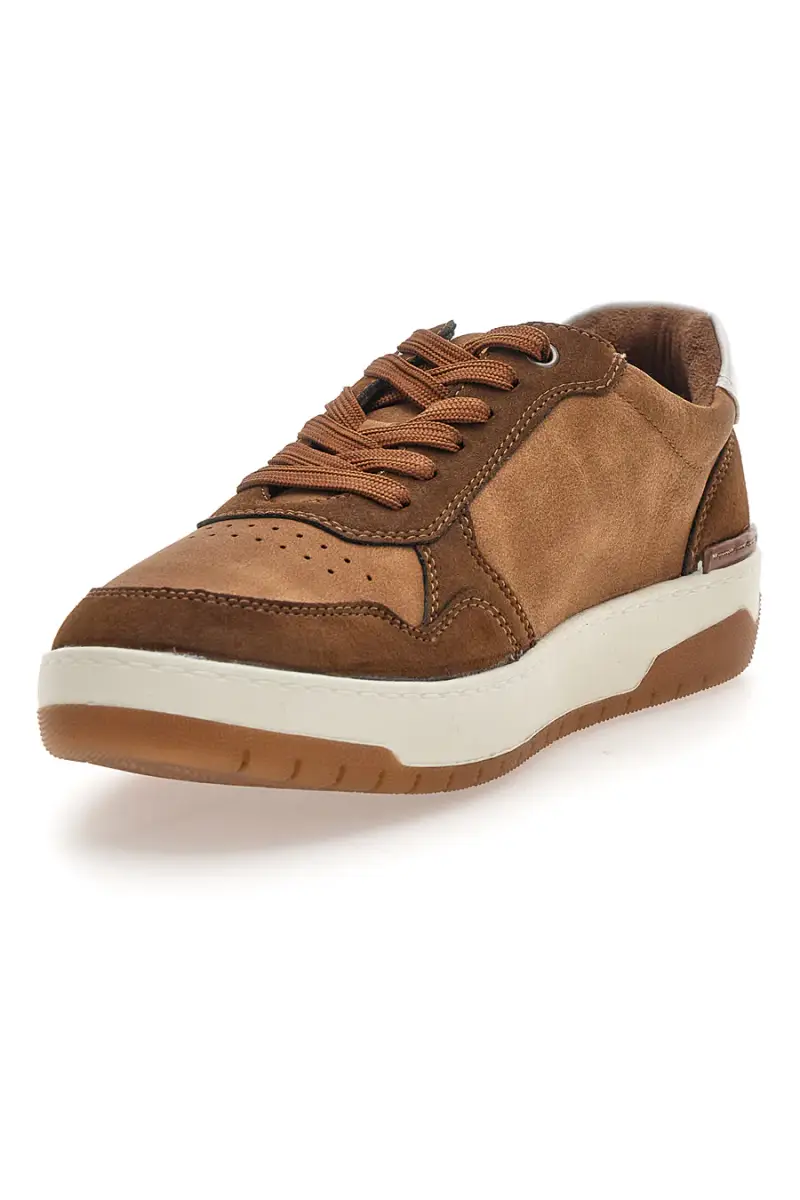 Sneaker da uomo marrone con inserti a contrasto Relife 68882572302 [COGNAC] miniatura 3