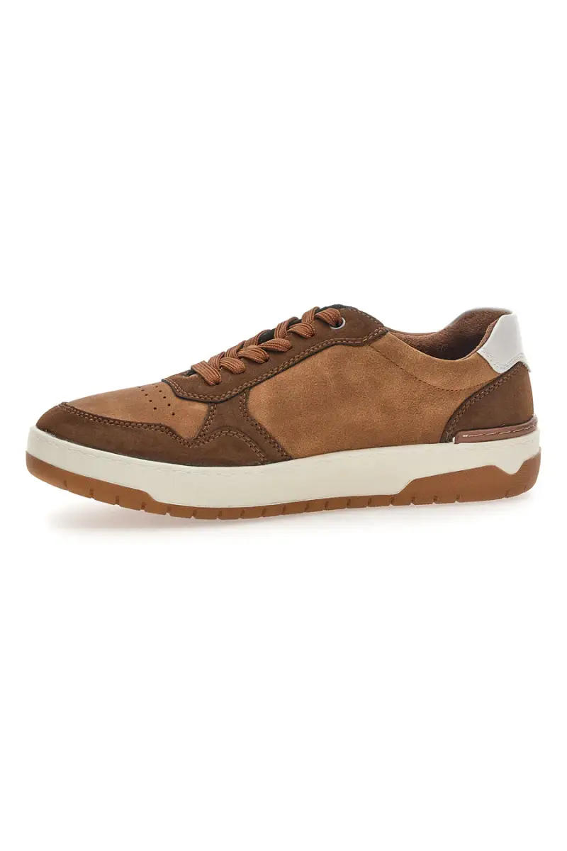 Sneaker da uomo marrone con inserti a contrasto Relife 68882572302 [COGNAC] miniatura 4
