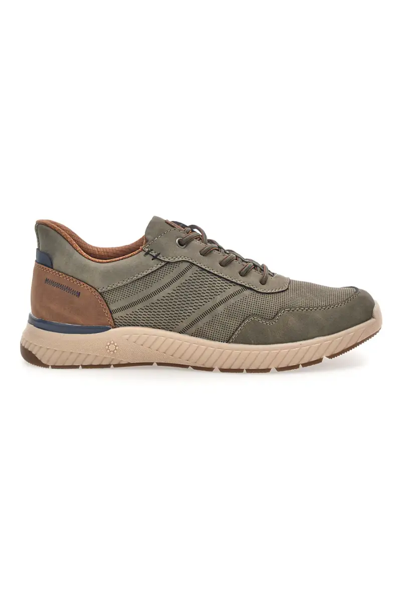 Sneaker da uomo verde con inserti a contrasto Relife 68882572103E [KHAKI]