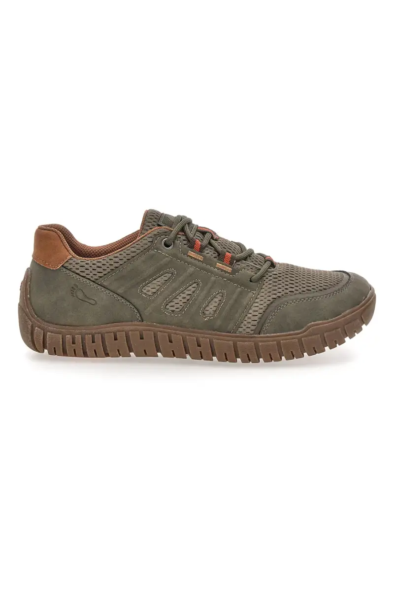 Sneaker da uomo verde con suola carrarmato Relife 68882572211F [KHAKI]