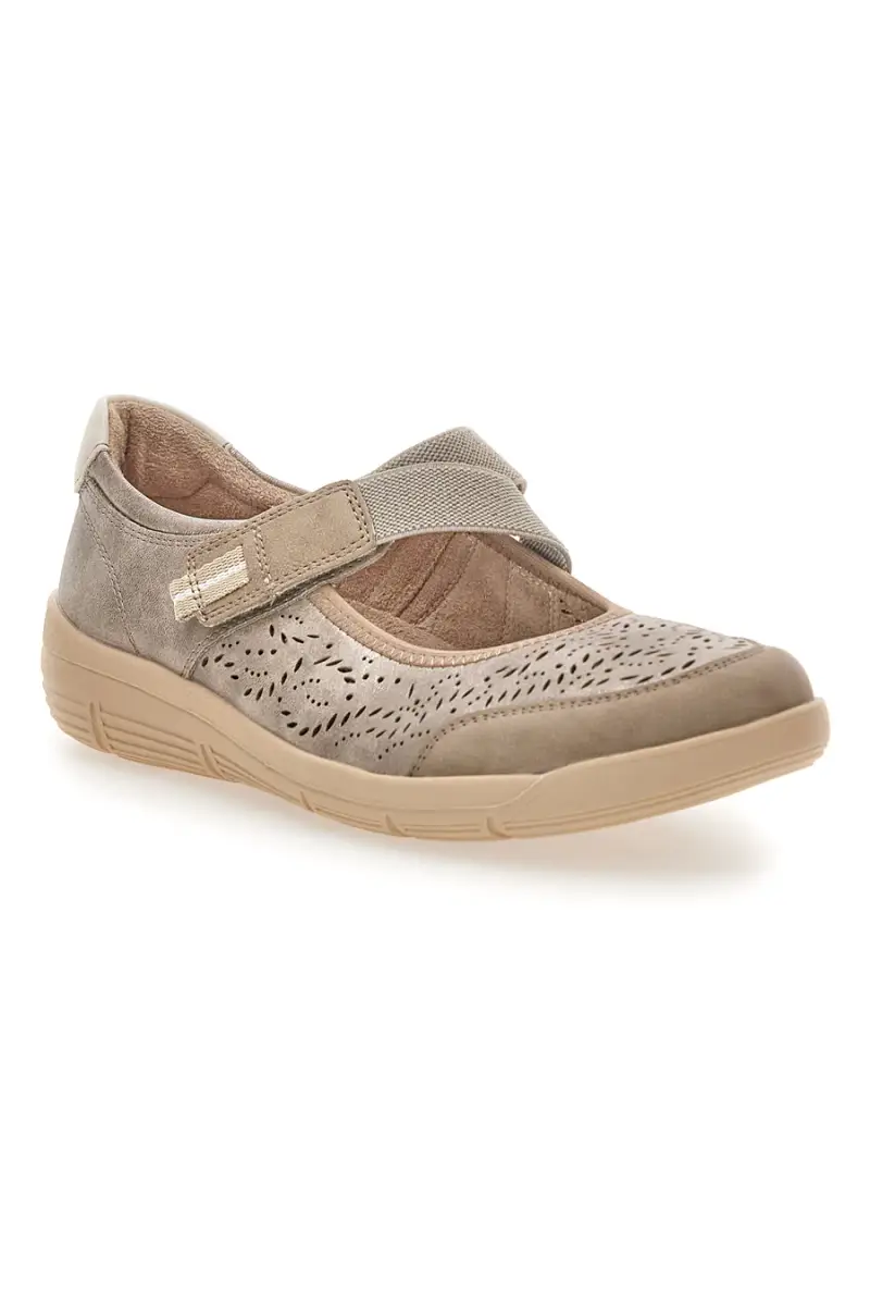 Sneakers beige con strappo Relife 67172470301F [TAUPE] miniatura 2