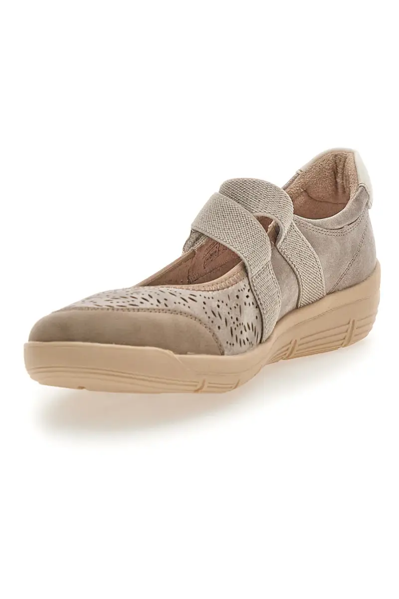 Sneakers beige con strappo Relife 67172470301F [TAUPE] miniatura 3