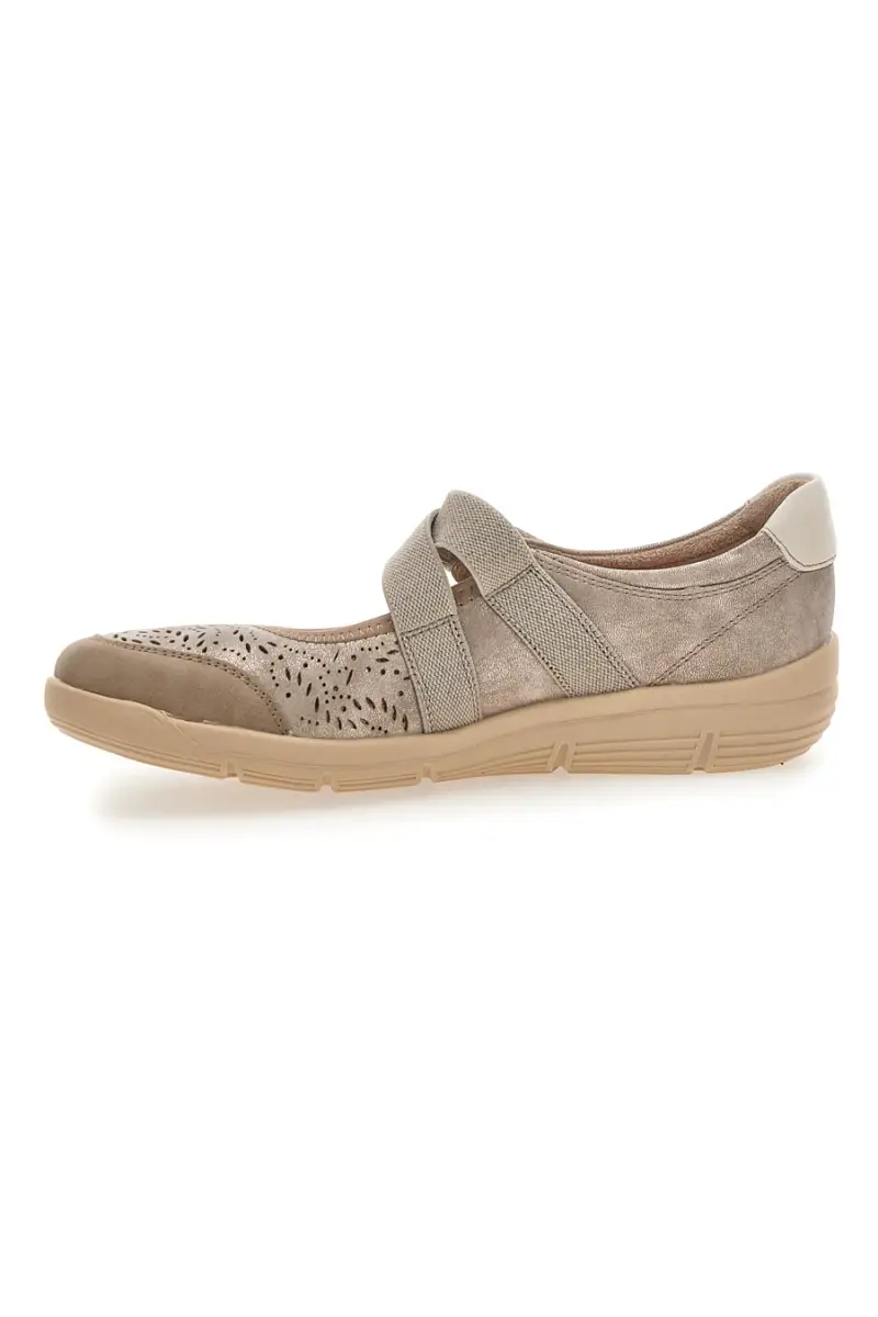 Sneakers beige con strappo Relife 67172470301F [TAUPE] miniatura 4