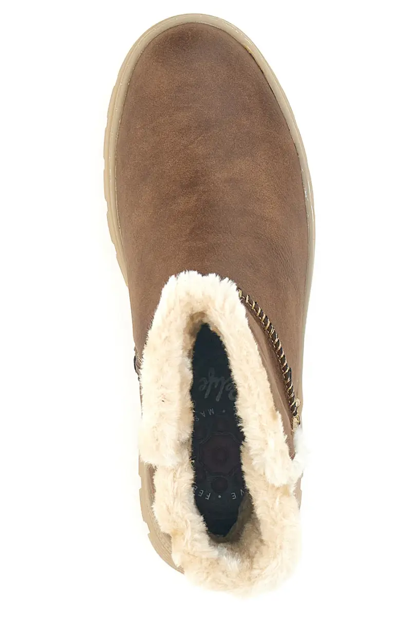 Stivaletti marroni con interno caldo e suola carrarmato Relife 22808B11R [COGNAC] miniatura 3