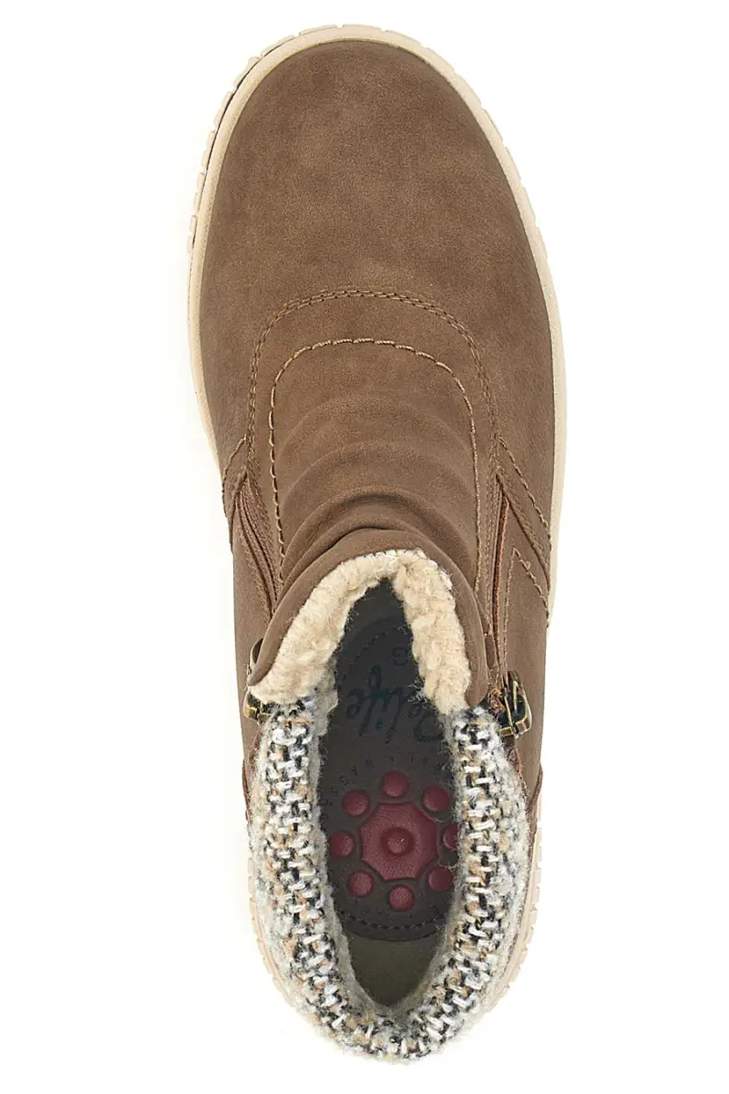 Stivaletti marroni con interno caldo e zip laterale Relife 22801B09R [MARRONE] miniatura 3