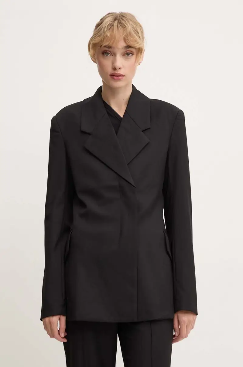 blazer con aggiunta di lana Fitted Blazer colore nero 501915100