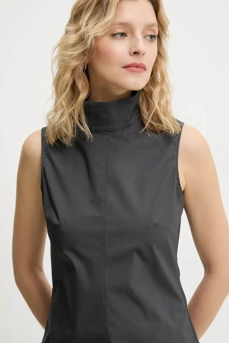 camicetta donna colore grigio 502555847 miniatura 4