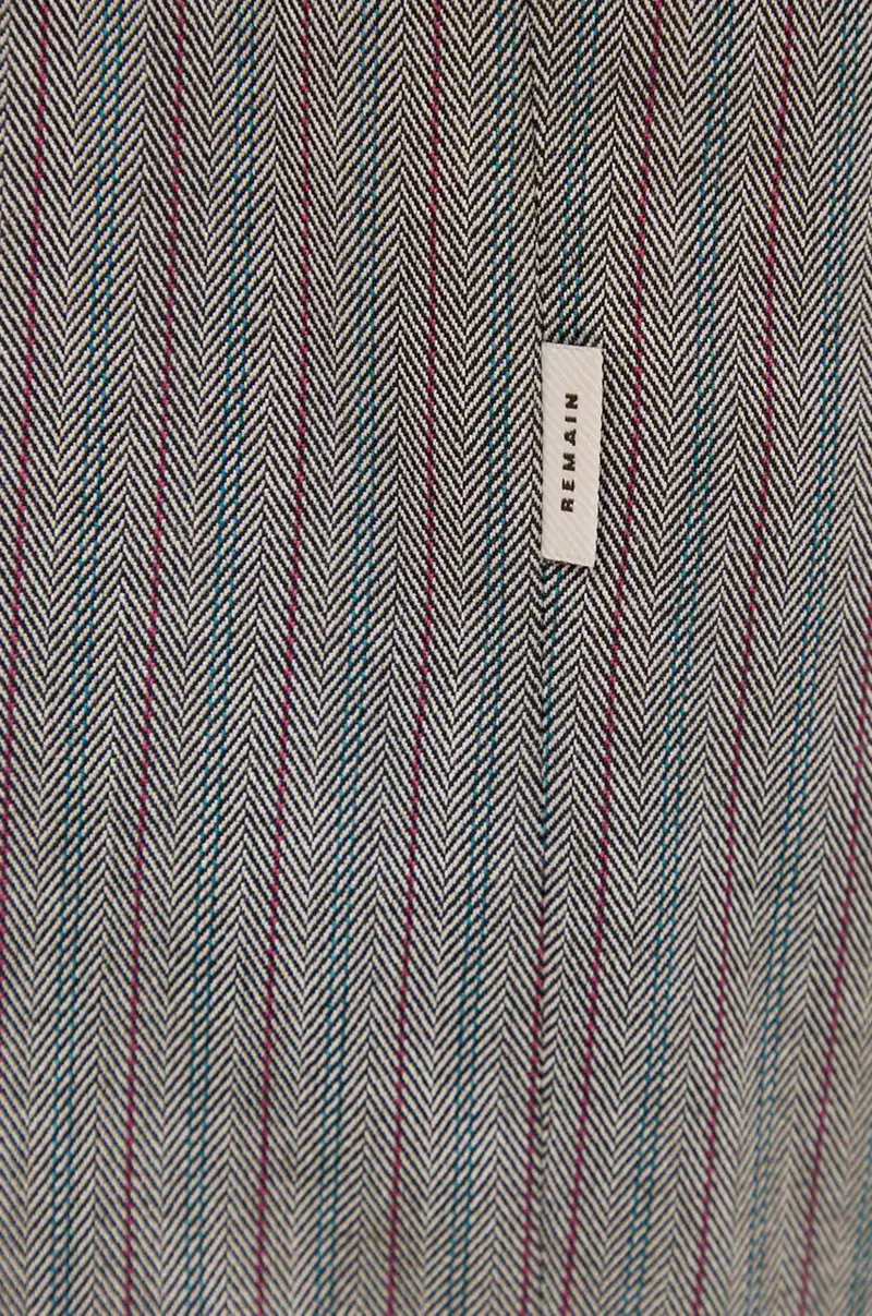 camicia Herringbone Overshirt Grigio miniatura 5