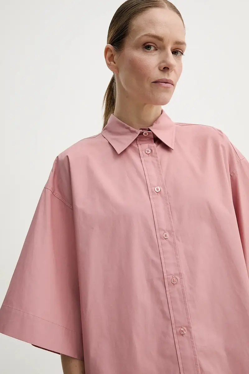 camicia in cotone donna colore arancione 502492150 miniatura 4