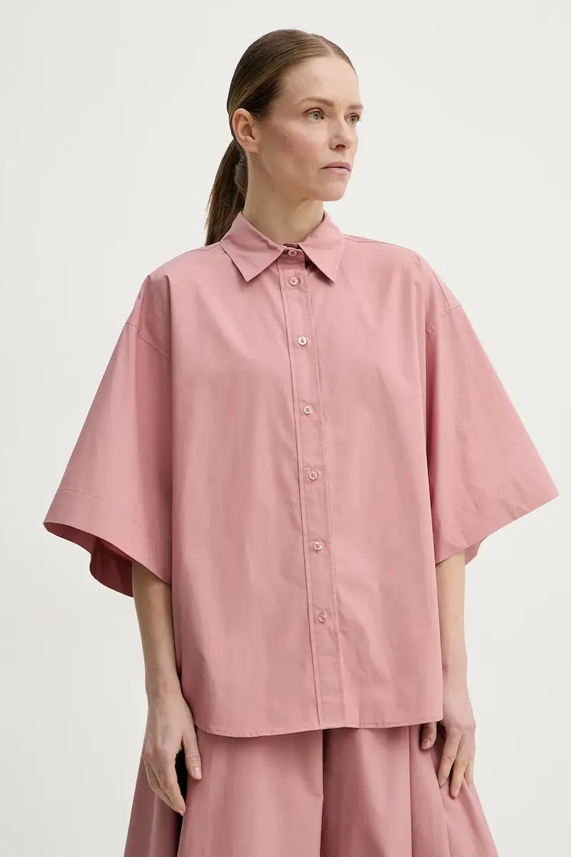 camicia in cotone donna colore arancione 502492150