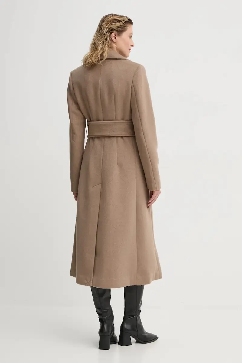 cappotto in lana 0 colore beige 502089 miniatura 3