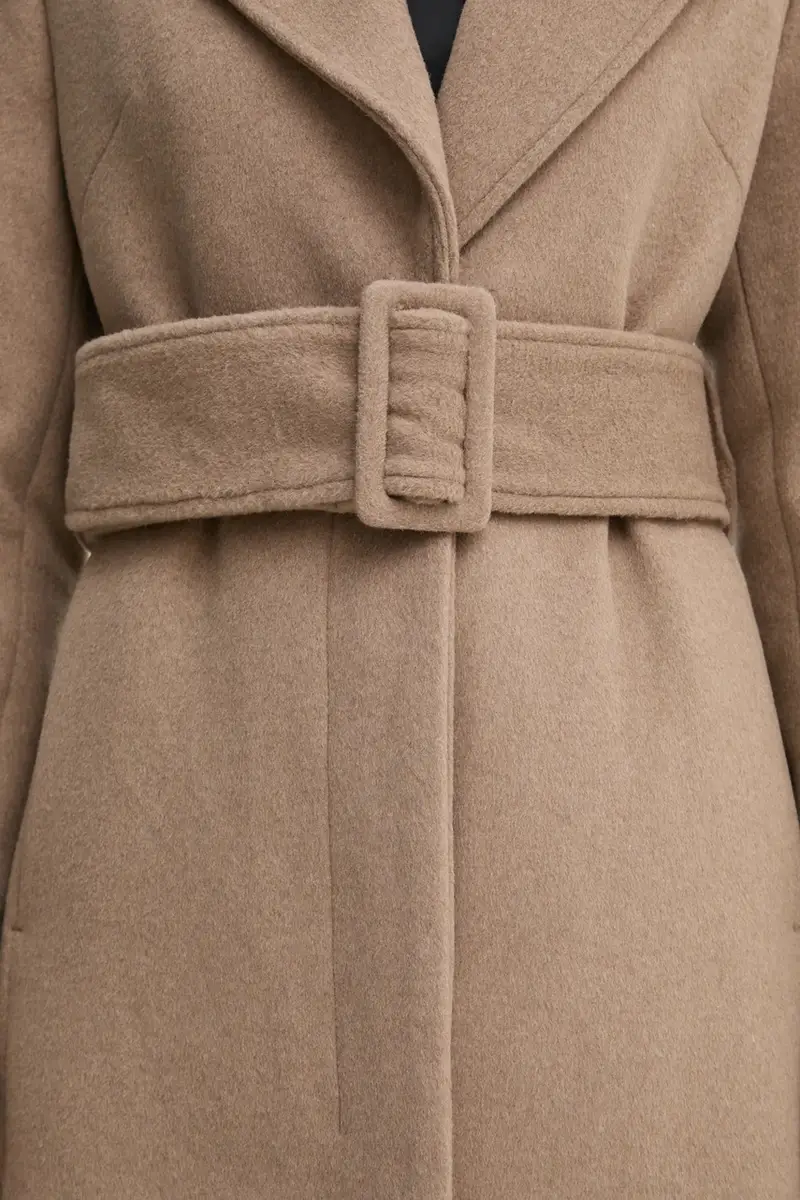 cappotto in lana 0 colore beige 502089 miniatura 5