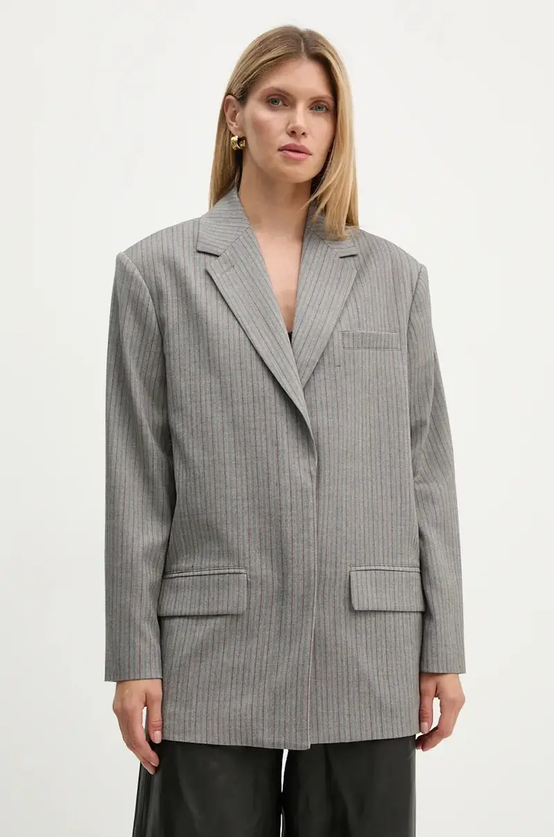 giacca Herringbone Blazer colore grigio 5018723038
