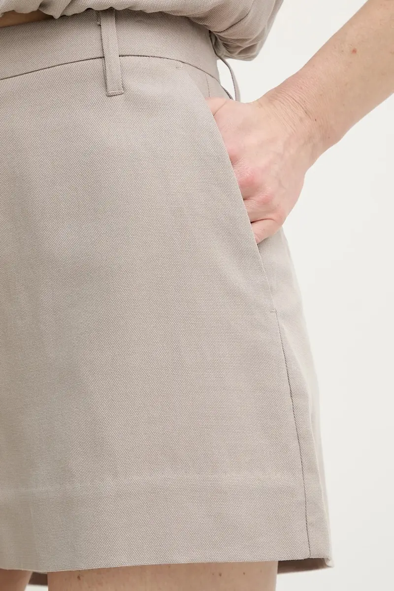 pantaloncini donna colore beige 5025901675 miniatura 4