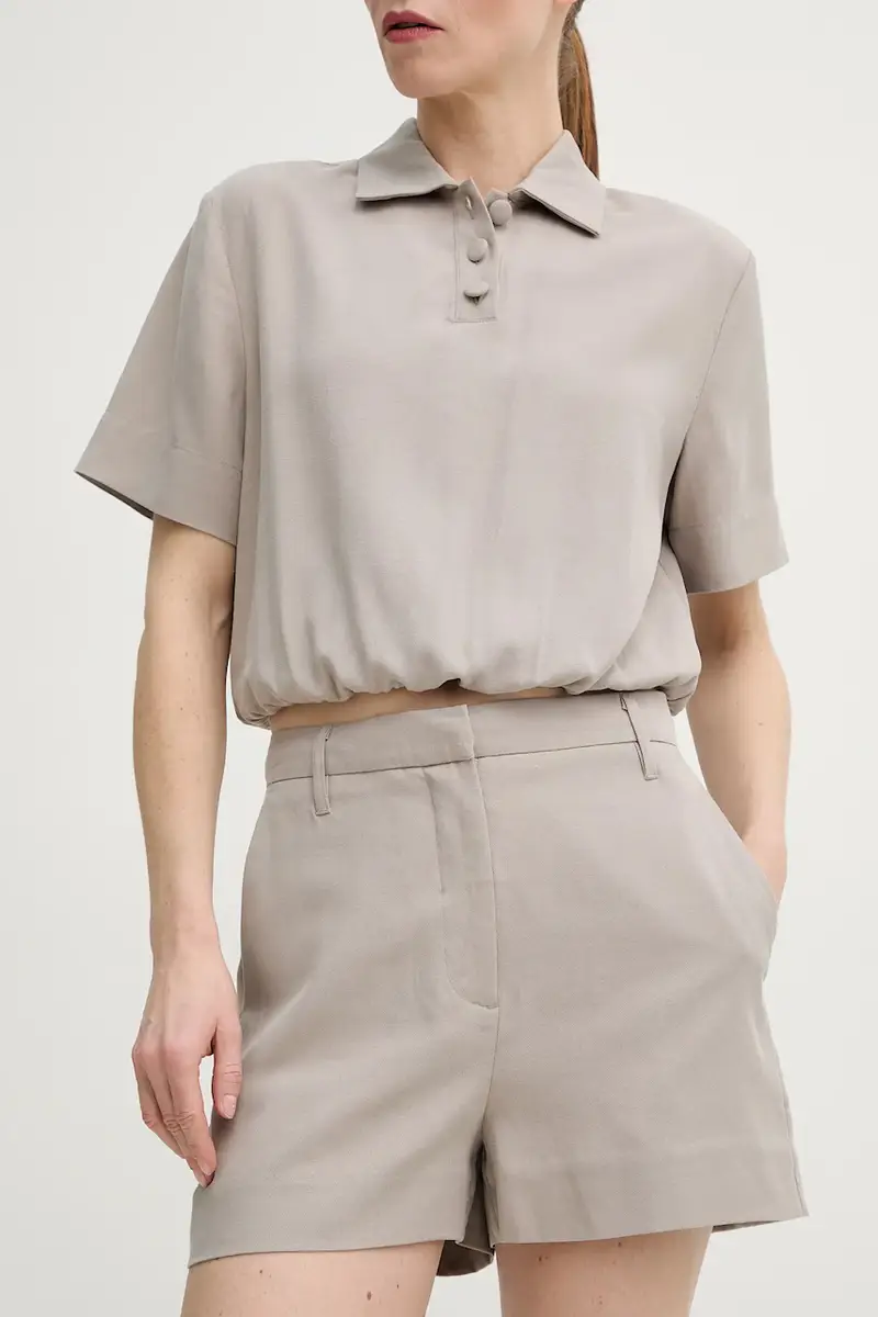 pantaloncini donna colore beige 5025901675