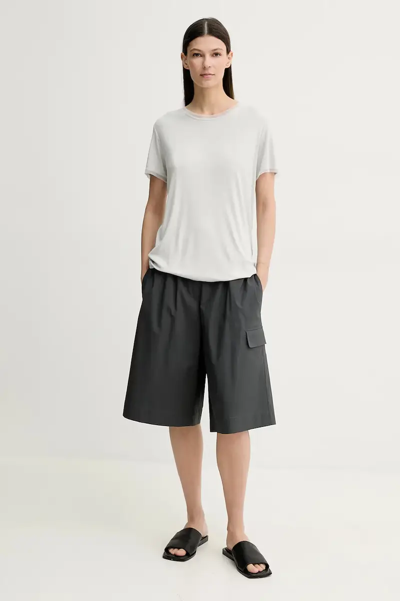 pantaloncini donna colore grigio 502700847 miniatura 2