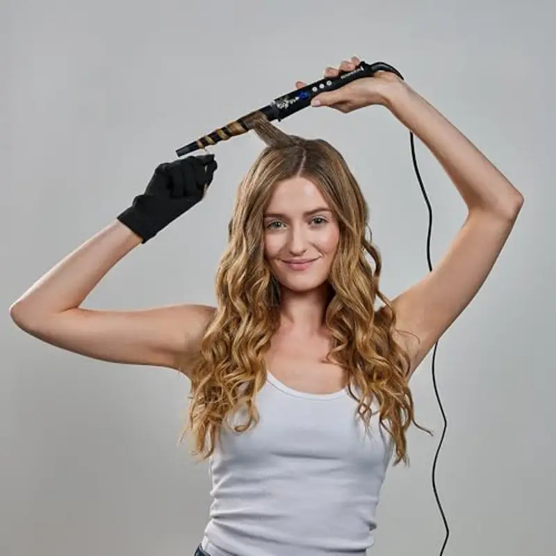 Remington Ferro Arricciacapelli - A forma di cono 13-25 mm- Pearl Digital: Rivestimento in ceramica con vere perle miniatura 3