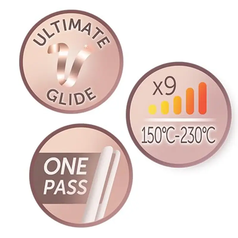 Remington Piastra per Capelli PROluxe - Tecnologia OPTIheat - Risultati di Styling di lunga durata in un solo movimento - Rivestimento ceramico Ultimate; Display LCD, 150-230°C, piastra capelli S9100 miniatura 3