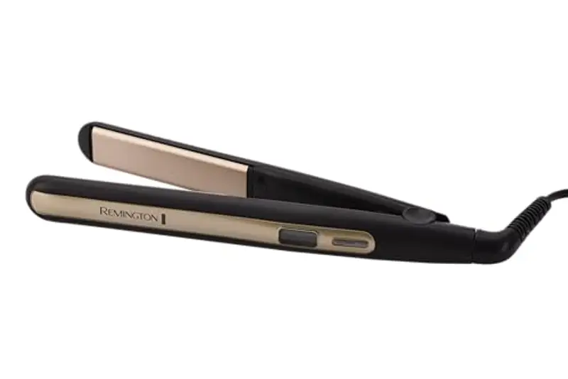 Remington Piastra Sleek & Curl - Ottimo per lisciare e modellare Ricci e Onde - Design arrotondato, rivestimento ceramico ultra, Tormalina di qualità, Display LCD, 150-230°C, piastra per capelli S6500 miniatura 2