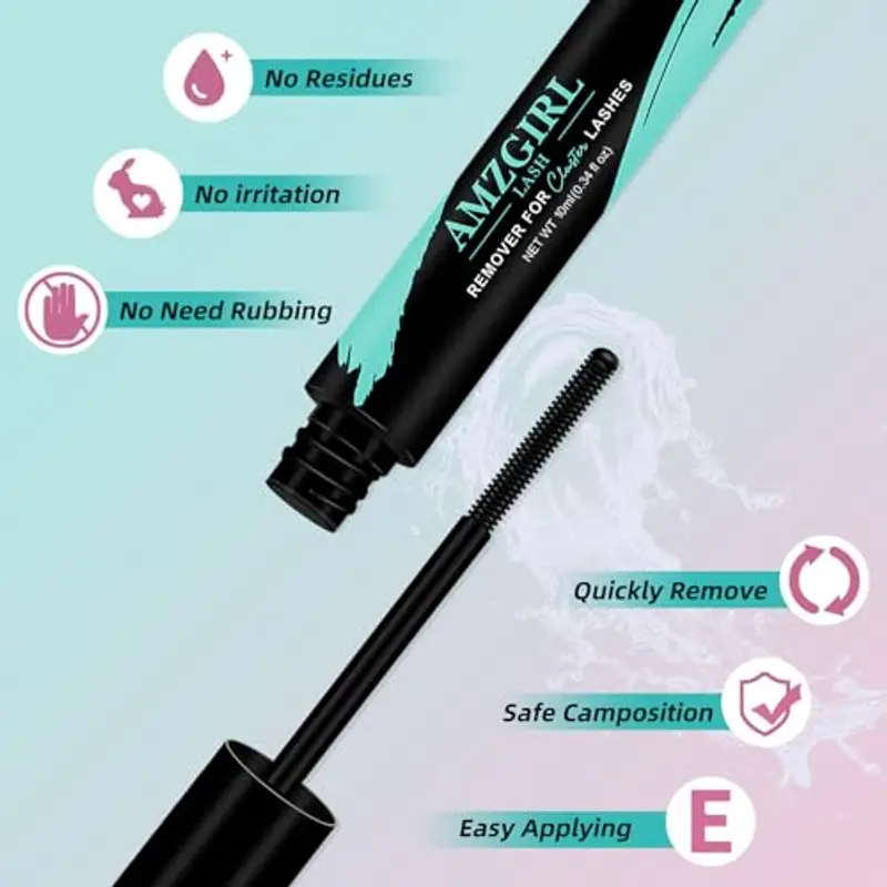 Remover Extension Ciglia Ciuffetti Ciglia Finte Rimuovi Colla Kit Extension Ciglia Fai Da Te Makeup Ciuffetti Extension miniatura 3