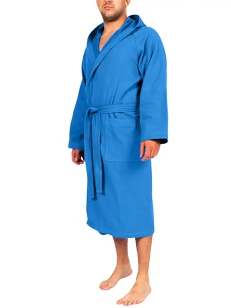 Renato Balestra Accappatoio Microfibra Uomo Donna Salvaspazio Unisex con Cappuccio Tasche e Cintura Ideale per Viaggio