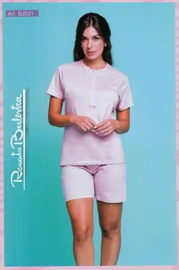 Pigiama donna corto in jersey di cotone Renato Balestra BJ531