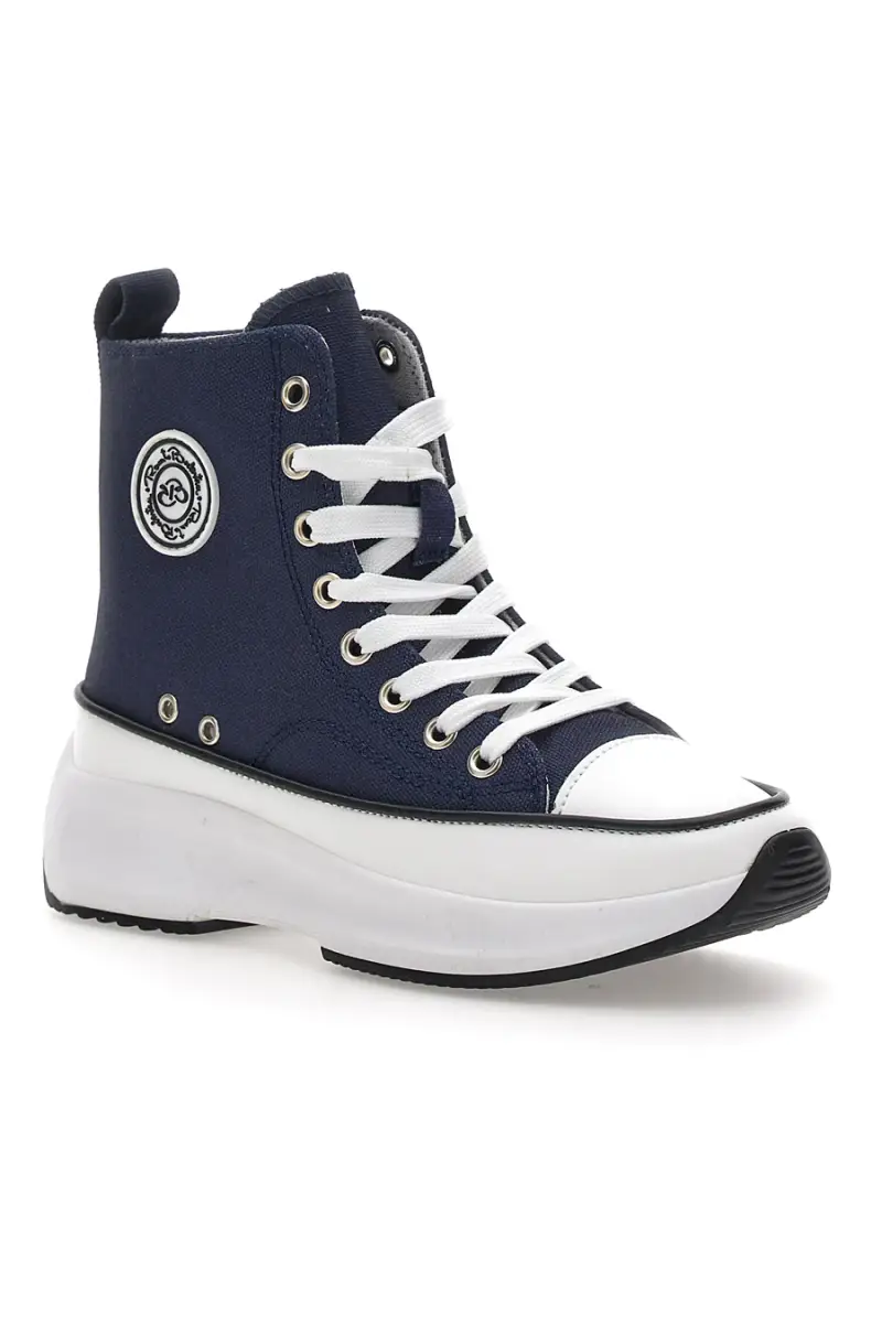Sneakers con Zeppa Interna Renato Balestra 55602 Nere [NAVY] miniatura 2