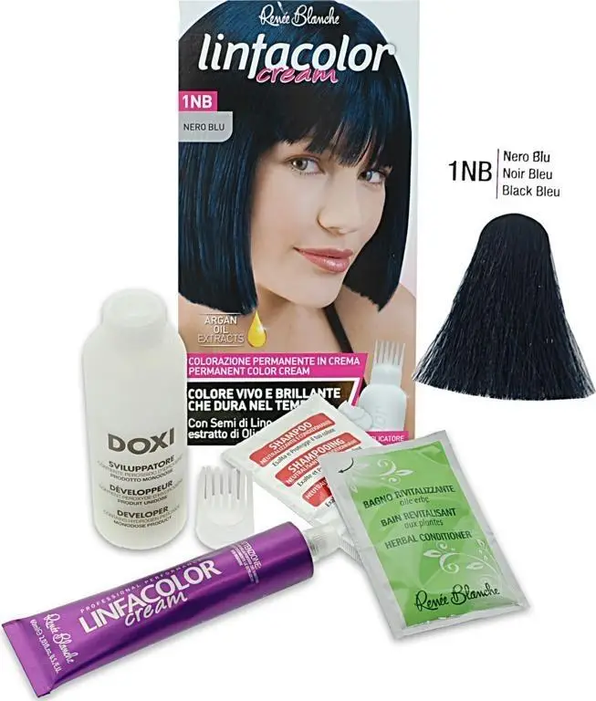 Linfacolor cream nero blu