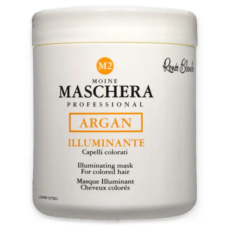 Moine maschera per capelli ricci e crespi con olio d'argan 1000 ml