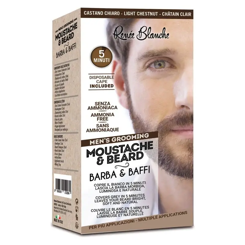 Renee Blanche Men'S Grooming Moustache & Beard Castano Chiaro