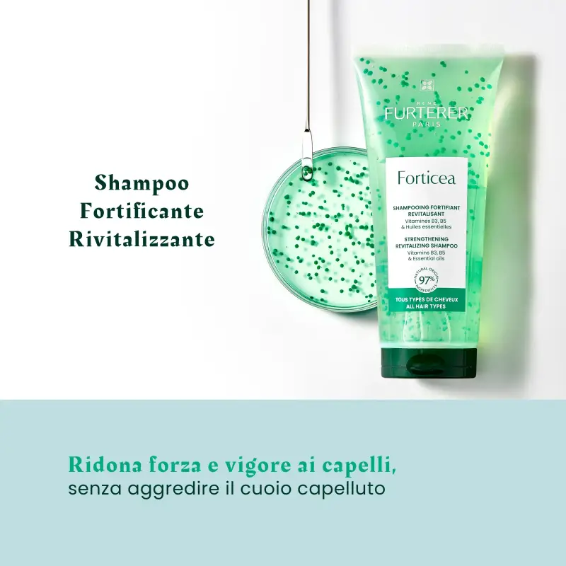 Forticea Shampooing Fortifiant Revitalisant - Shampoo lavaggi frequenti, Capelli fini, Capelli normali miniatura 2