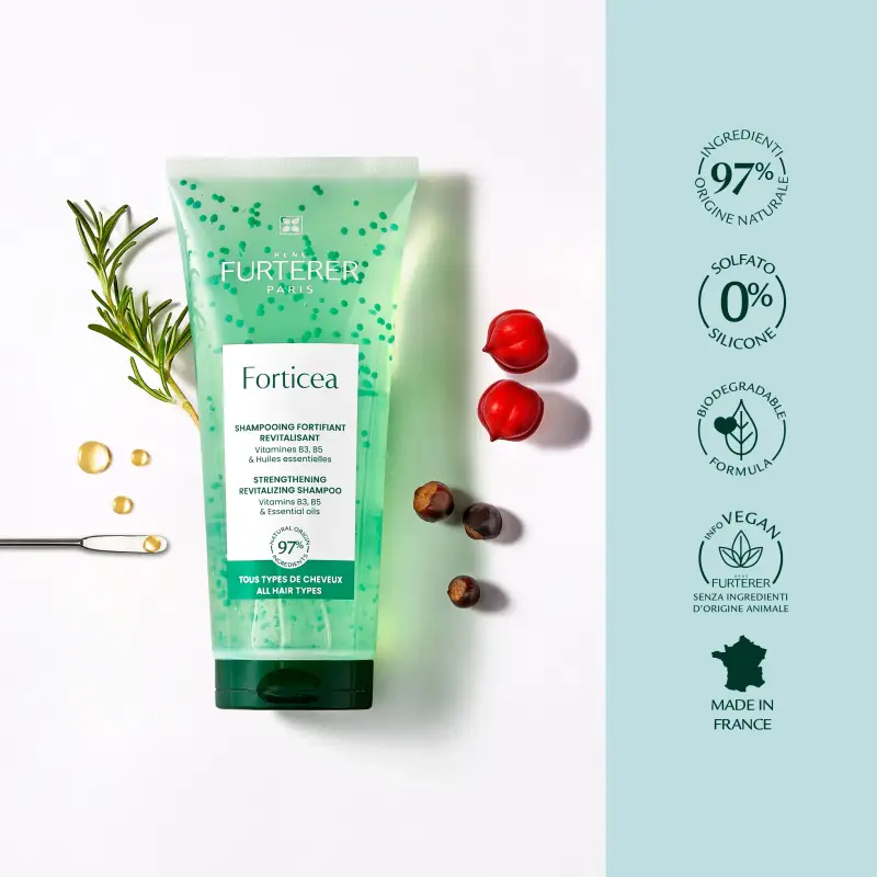 Forticea Shampooing Fortifiant Revitalisant - Shampoo lavaggi frequenti, Capelli fini, Capelli normali miniatura 5