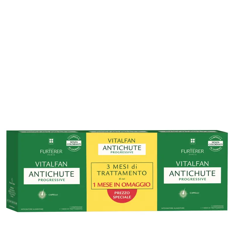 Integratori Alimentari Vitalfan Progressive - Integratore alimentare per la caduta progressiva dei capelli - Integratori capelli