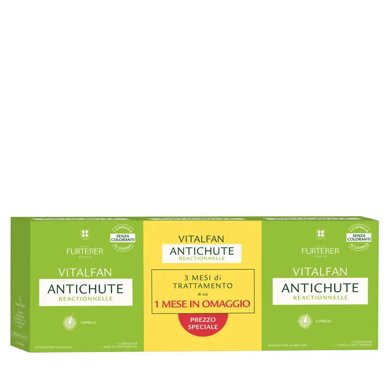 Integratori Alimentari Vitalfan Reactionnelle - Integratore alimentare per la caduta occasionale dei capelli - Integratori capelli