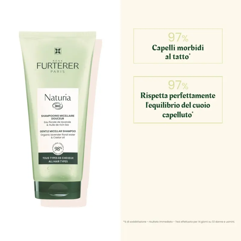Naturia Shampooing Micellaire Douceur - Shampoo delicato, Shampoo lavaggi frequenti, Capelli normali miniatura 4