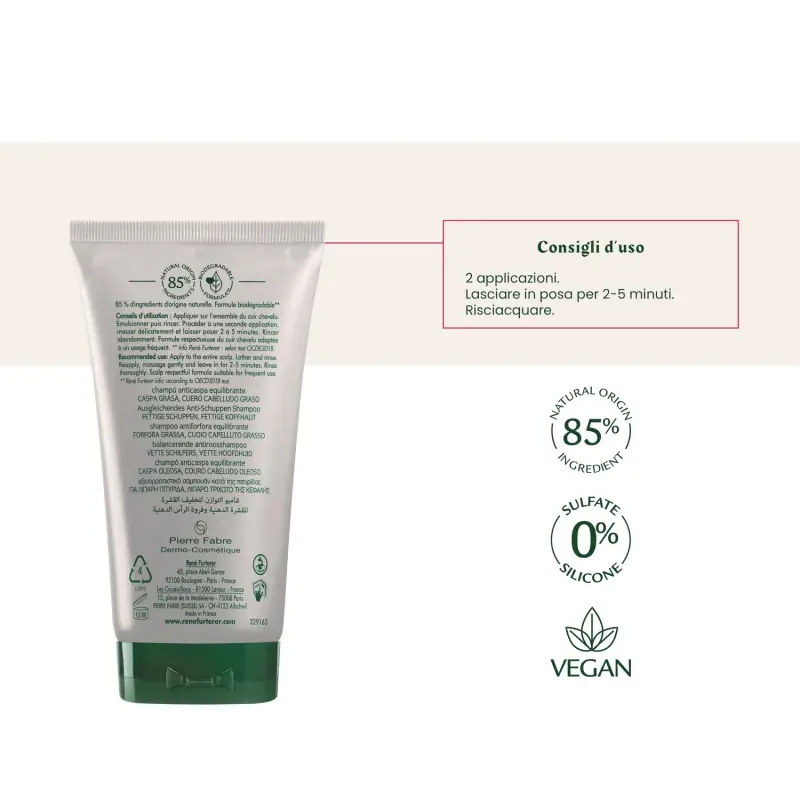 Neopur Shampooing Antipelliculaire Équilibrant (forfora grassa) - Shampoo antiforfora, Forfora miniatura 4