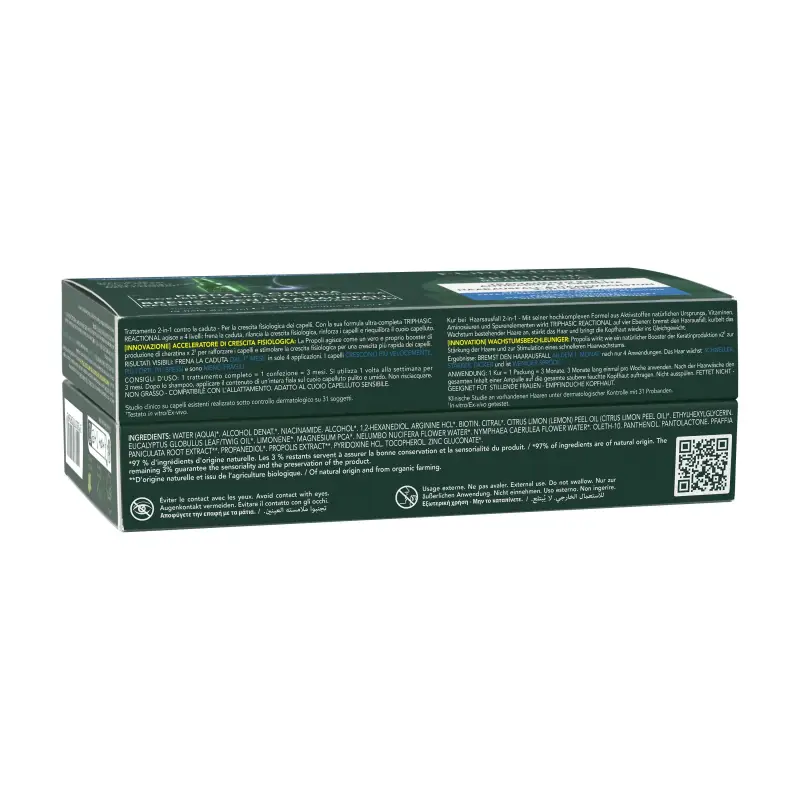 Triphasic Triphasic reactional - Trattamento 2-in-1 Anticaduta & Crescita - Caduta Reazionale - Caduta dei capelli miniatura 2