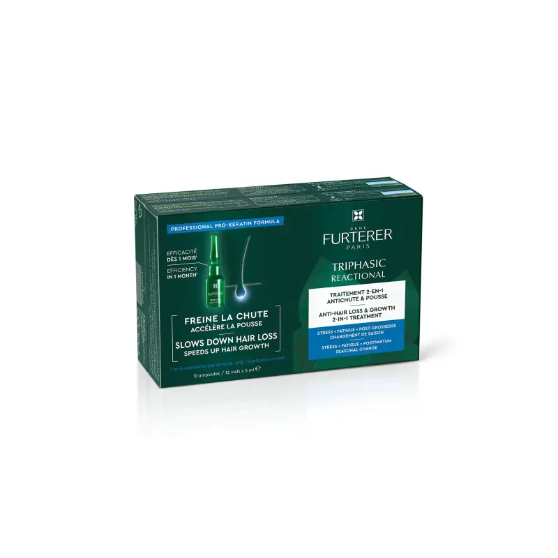 Triphasic Triphasic reactional - Trattamento 2-in-1 Anticaduta & Crescita - Caduta Reazionale - Caduta dei capelli