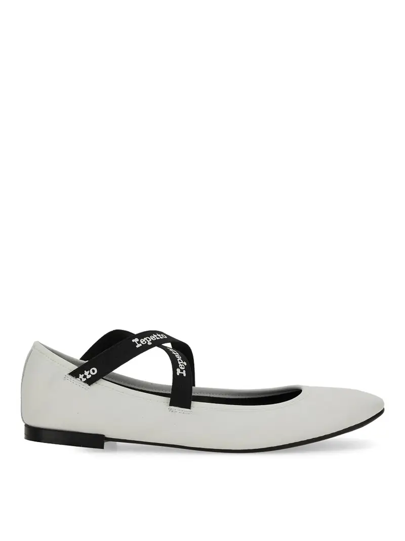 Ballerine in pelle Bianco