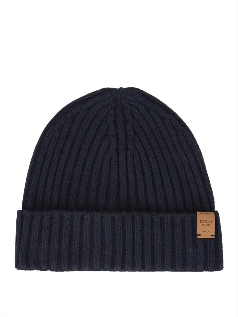 berretto replay da uomo - blu
