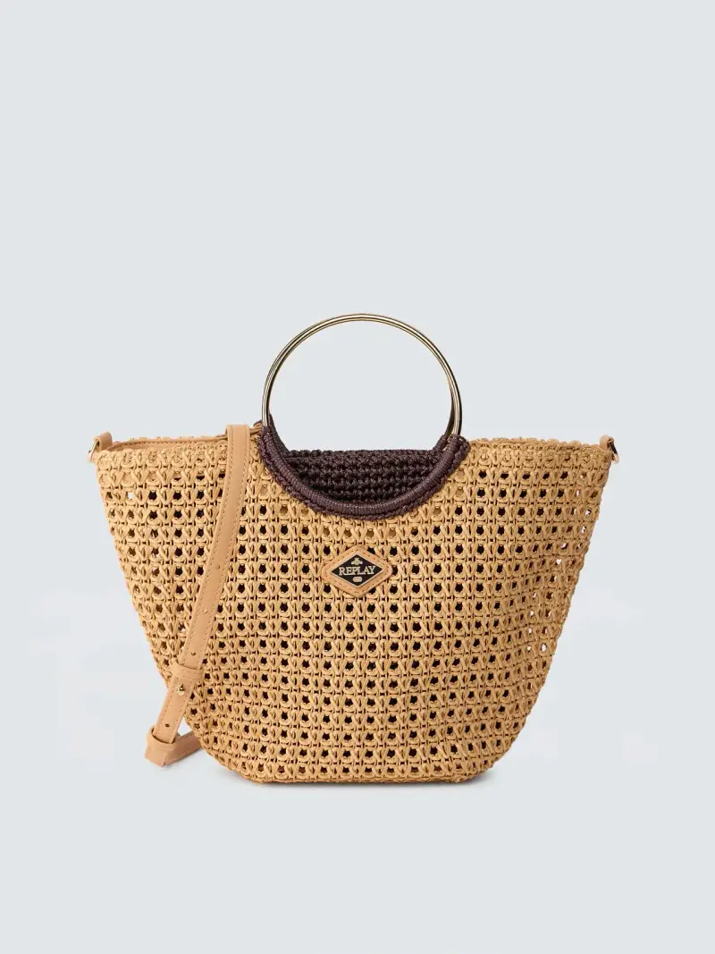 Borsa Con Lavorazione Intrecciata