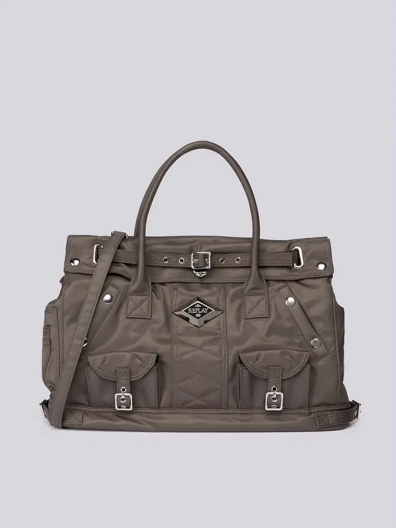 Borsa Con Tasche Funzionali E Logo