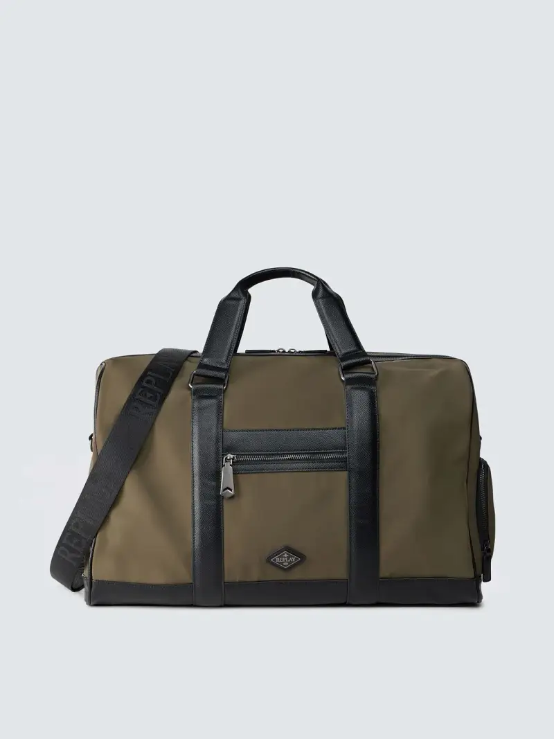 Borsone In Nylon Con Rombo