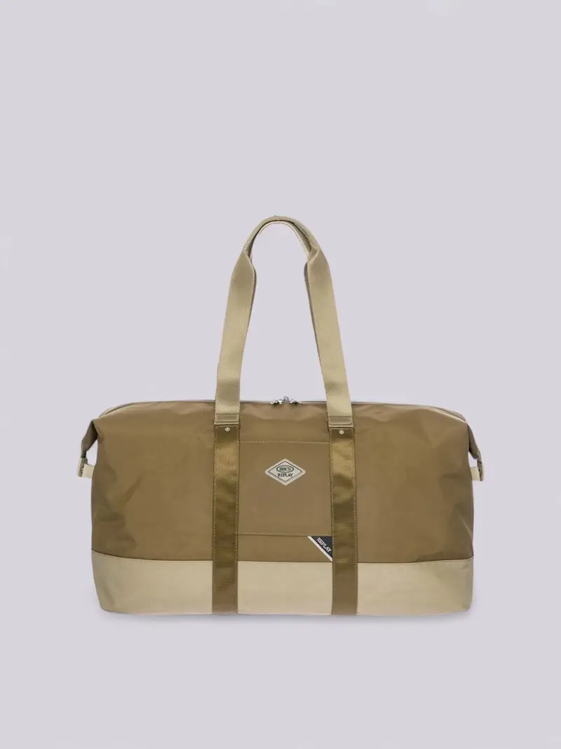 Bric's Replay Borsone Grande 2in1 In Tessuto Riciclato Marrone