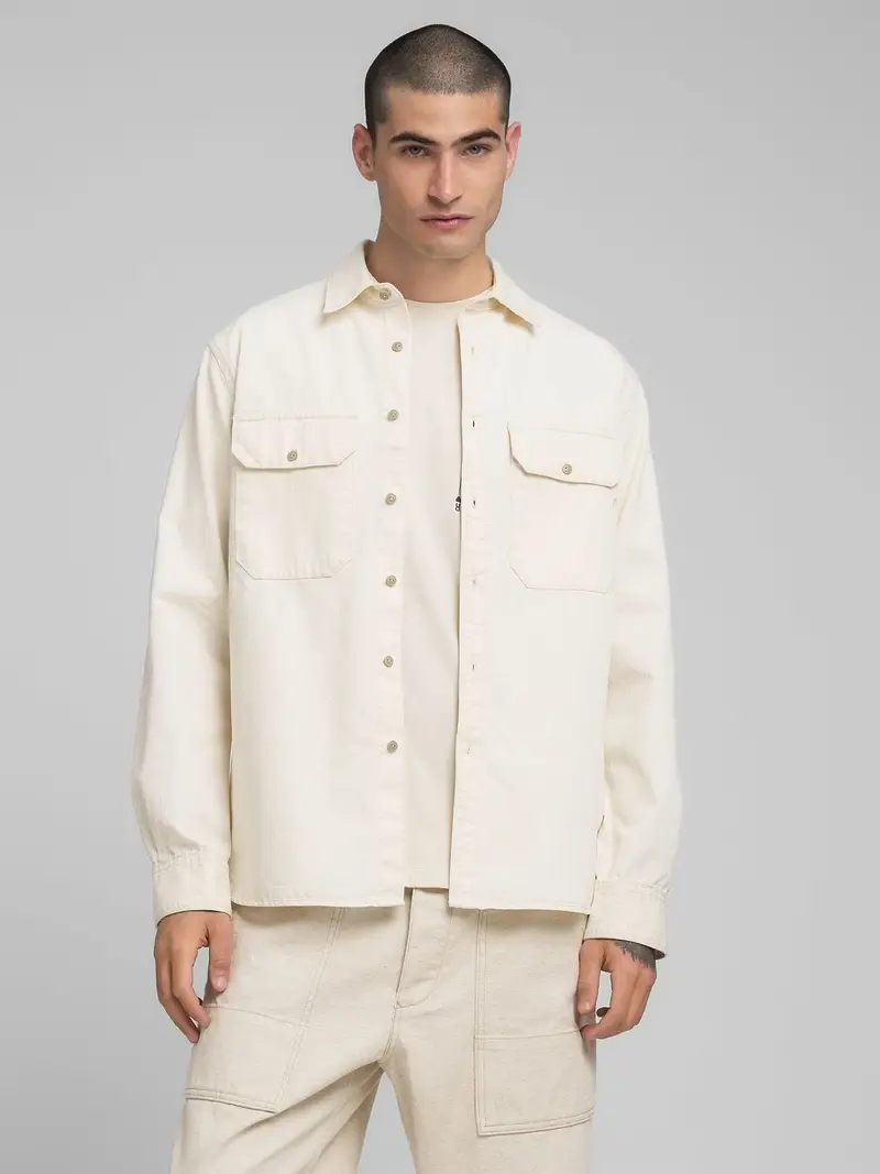 Camicia In Cotone Organico Spigato